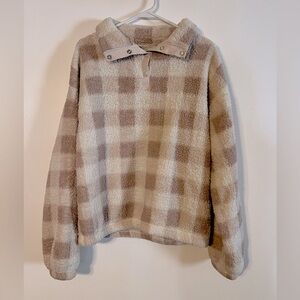 Women’s Sherpa Button Up Pullover